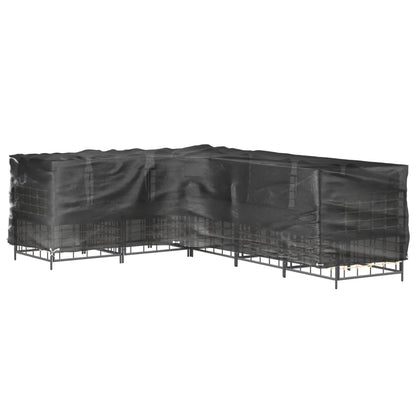 L-Shaped Garden Furniture Covers 2 pcs 16 Eyelets 210x260x80 cm