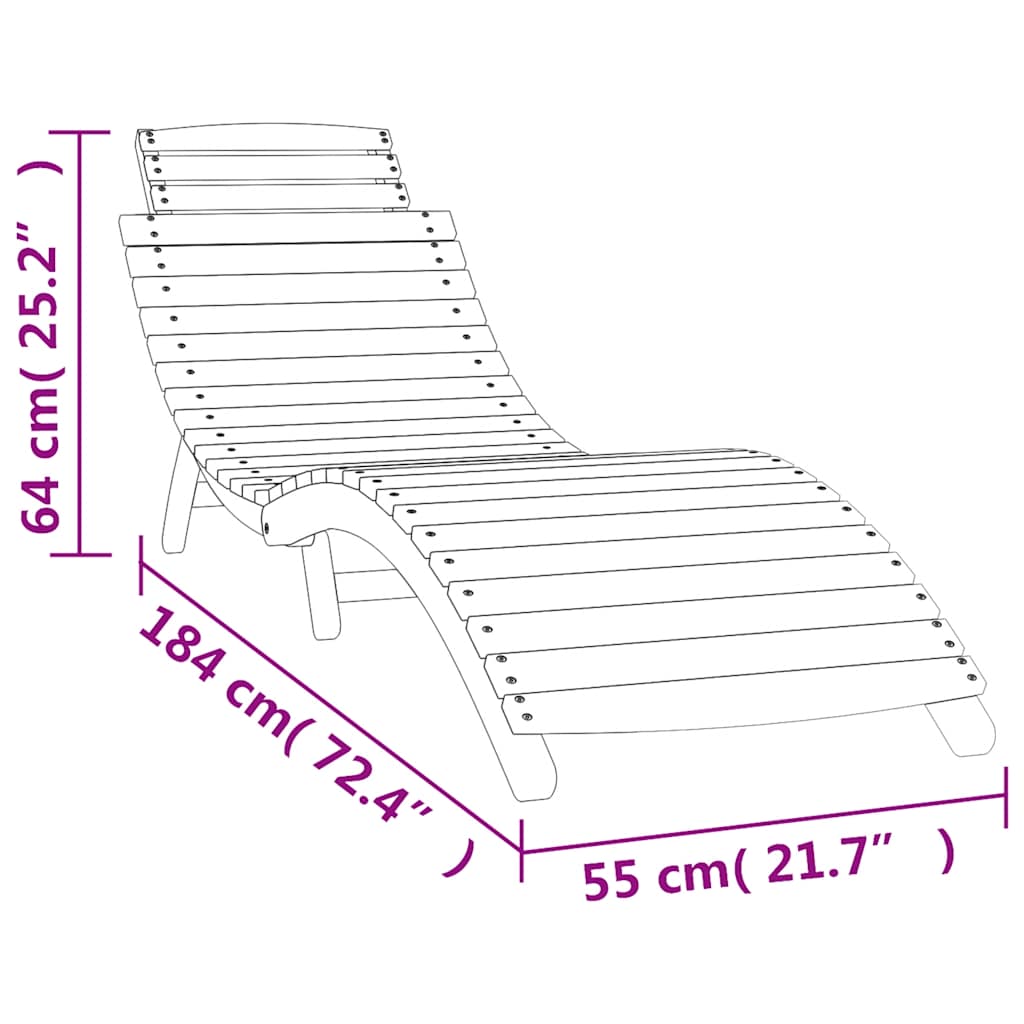 Sun Loungers 2 pcs with Dark Grey Cushions Solid Wood Acacia (UK/IE/FI/NO only)