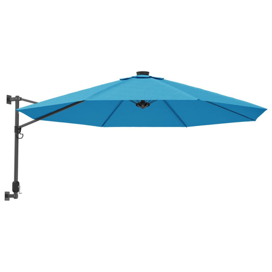 Garden Parasol | Sea blue | Polyester, Powder-Coated Aluminium | Large
