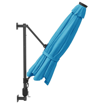 Garden Parasol | Sea blue | Polyester, Powder-Coated Aluminium | Large