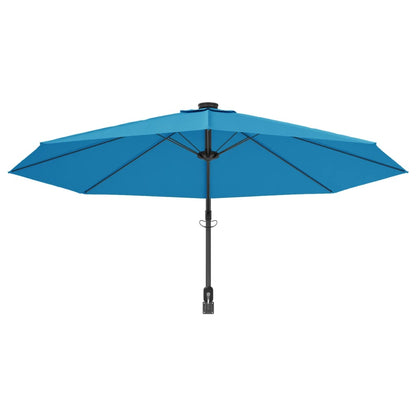 Garden Parasol | Sea blue | Polyester, Powder-Coated Aluminium | Large
