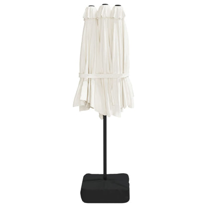 Garden Parasol | Sand white, Dark grey | Polyester, Powder-Coated Iron