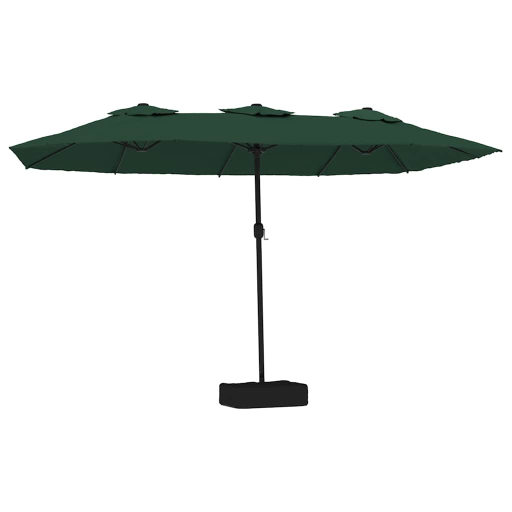 Double-Head Parasol Green 449x265 cm