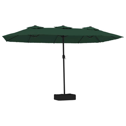 Double-Head Parasol Green 449x265 cm