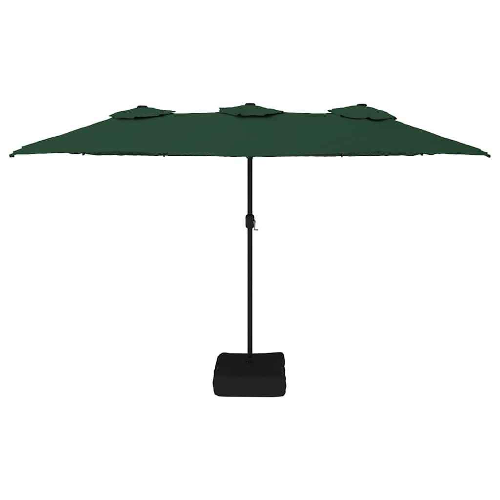 Double-Head Parasol Green 449x265 cm
