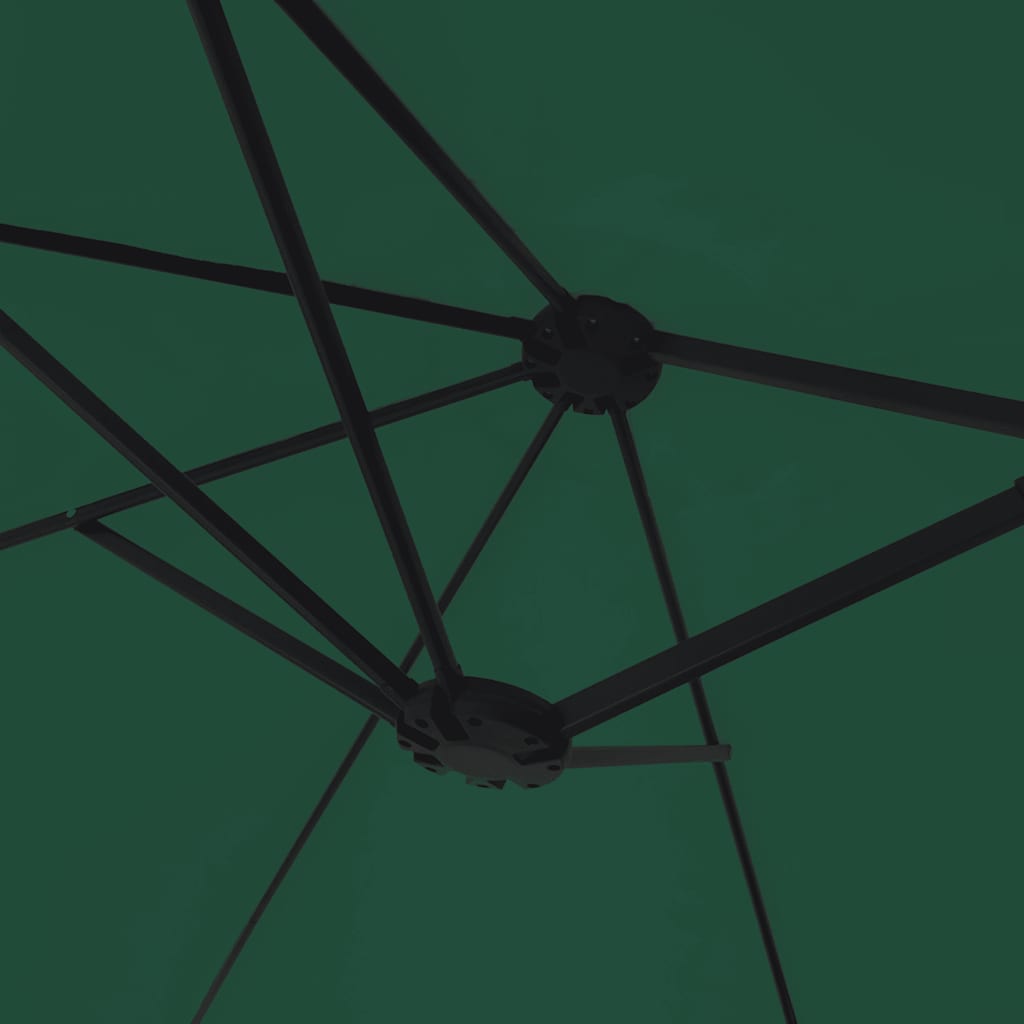 Double-Head Parasol Green 449x265 cm