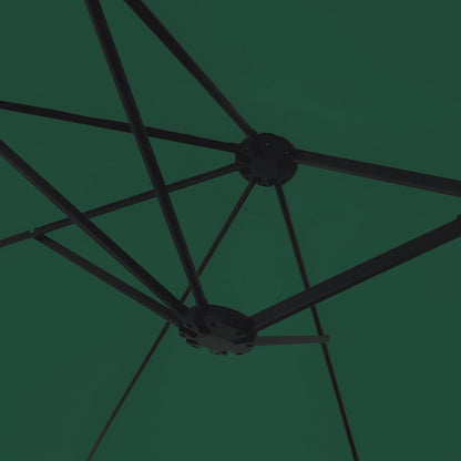 Double-Head Parasol Green 449x265 cm