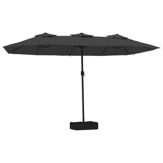 Garden Parasol | Anthracite | Polyester | Double-head | Foldable