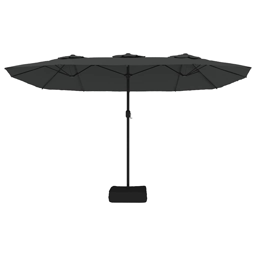 Double-Head Parasol Anthracite 449x265 cm