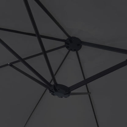 Garden Parasol | Black | Polyester | Large | Adjustable Armrests