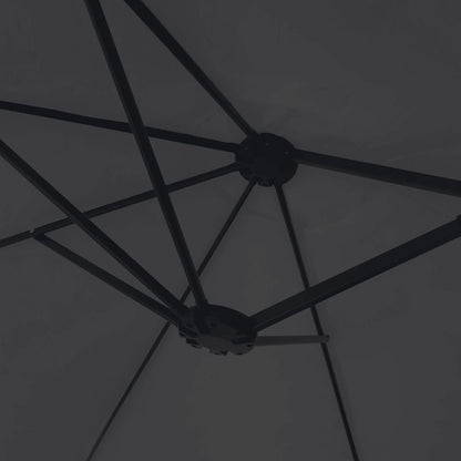 Double-Head Garden Parasol Black 449x265 cm