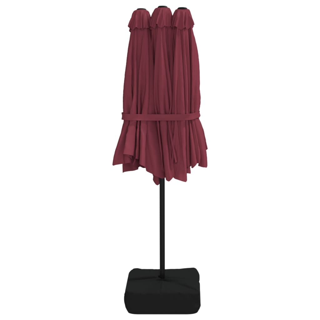 Garden Parasol | Bordeaux red, dark grey