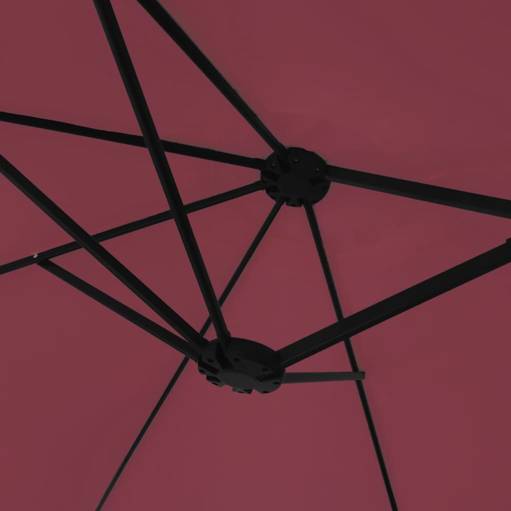 Garden Parasol | Bordeaux red, dark grey