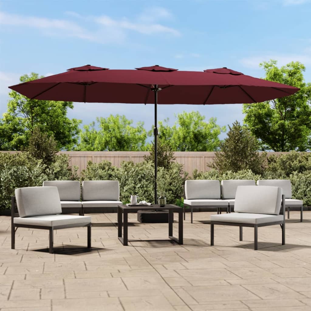 Garden Parasol | Bordeaux red, dark grey