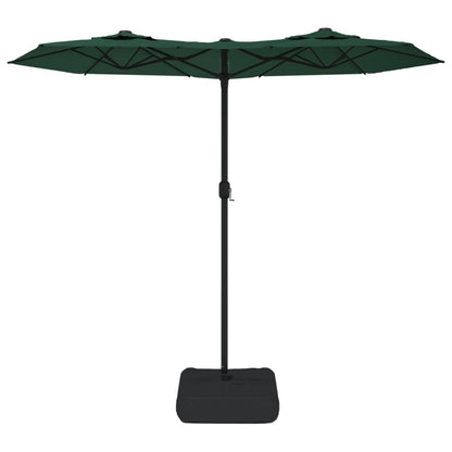 Double-Head Garden Parasol Green 316x145 cm