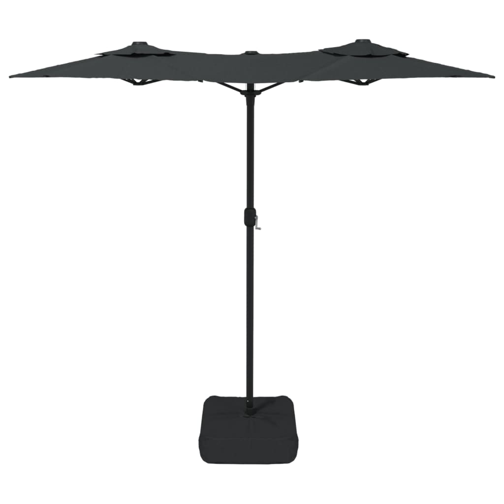 Double-Head Garden Parasol Anthracite 316x145 cm