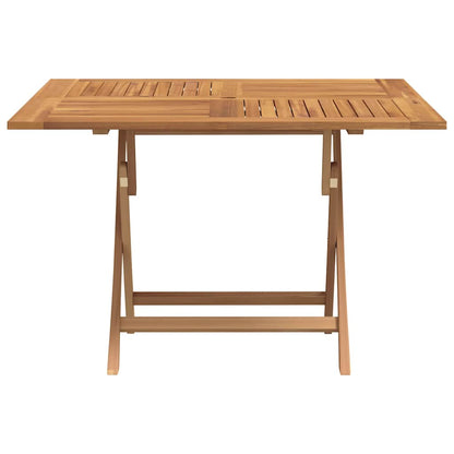 Folding Garden Table 110x110x75 cm Solid Wood Teak