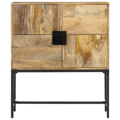 Highboard 80x30x95 cm Solid Rough Wood Mango