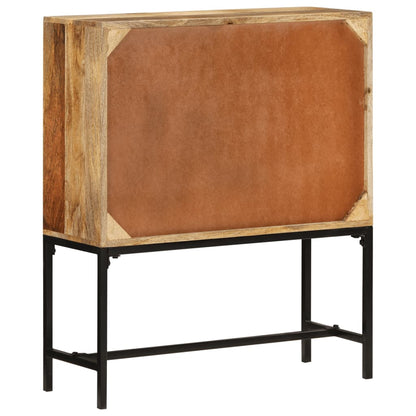 Highboard 80x30x95 cm Solid Rough Wood Mango