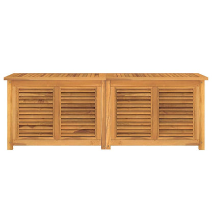 Garden Storage Box with Bag 150x50x55 cm Solid Wood Teak