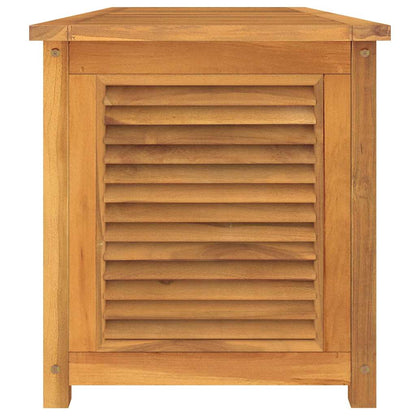 Garden Storage Box with Bag 150x50x55 cm Solid Wood Teak