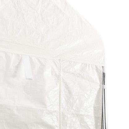 Gazebo with Roof White 13.38x4.08x3.22 m Polyethylene