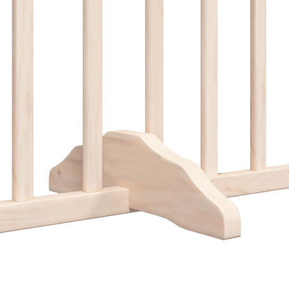 Dog Gate with Door Foldable 10 Panels 800 cm Poplar Wood