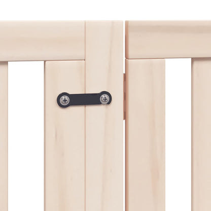 Dog Gate with Door Foldable 10 Panels 800 cm Poplar Wood