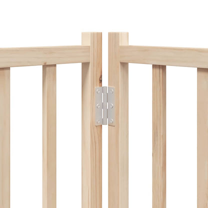 Dog Gate with Door Foldable 10 Panels 800 cm Poplar Wood
