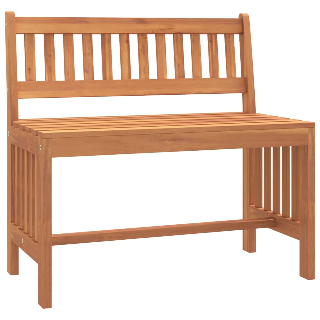 Garden Bench 80 cm Solid Wood Eucalyptus