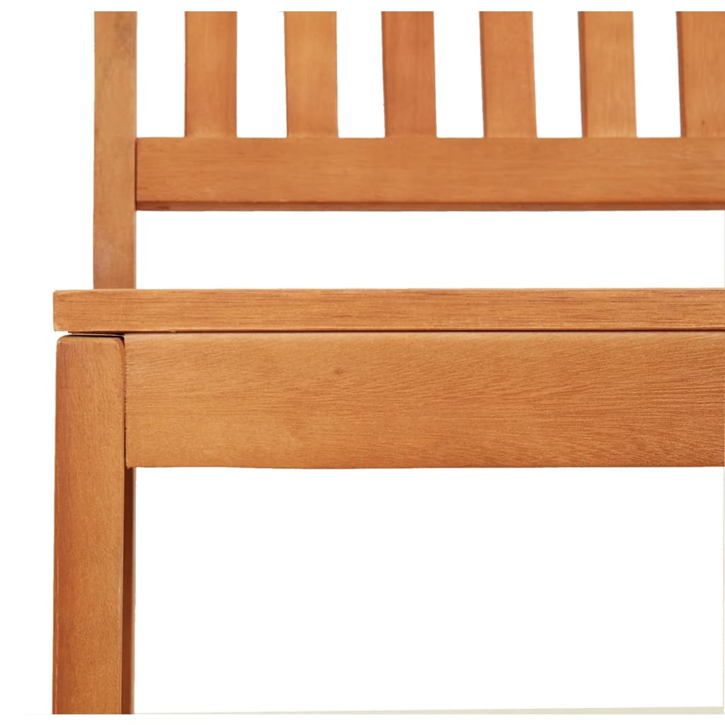 Garden Bench 80 cm Solid Wood Eucalyptus