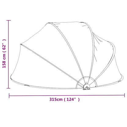 Pool Dome Round 315x158 cm PVC