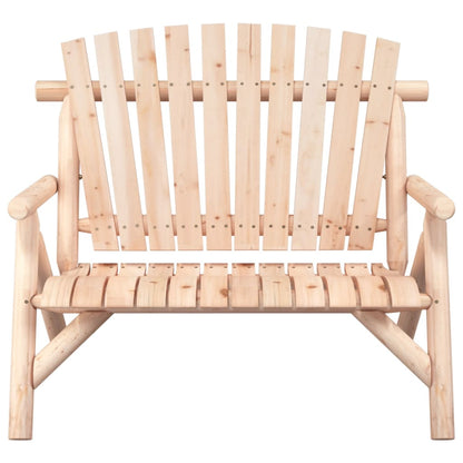 Garden Bench | Natural wood | Solid spruce wood | Medium | Ergonomic
