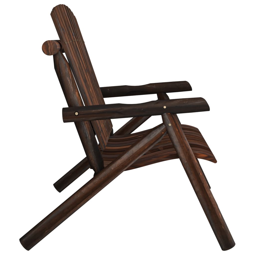 Garden Bench | Burned Wood | Solid spruce wood | Medium | Durable