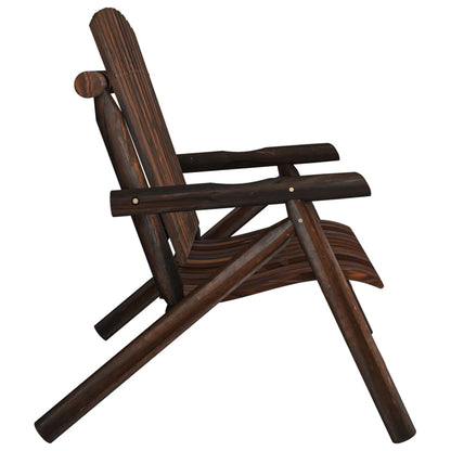 Garden Bench | Burned Wood | Solid spruce wood | Medium | Durable