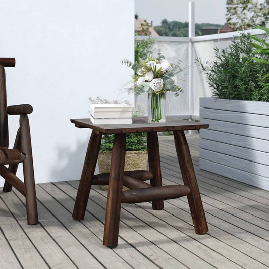 Side Table | Burned wood | Solid spruce wood | Small | Durable