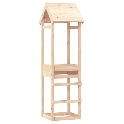 Play Tower | Natural Wood | Solid Pine Wood | Large | Durable