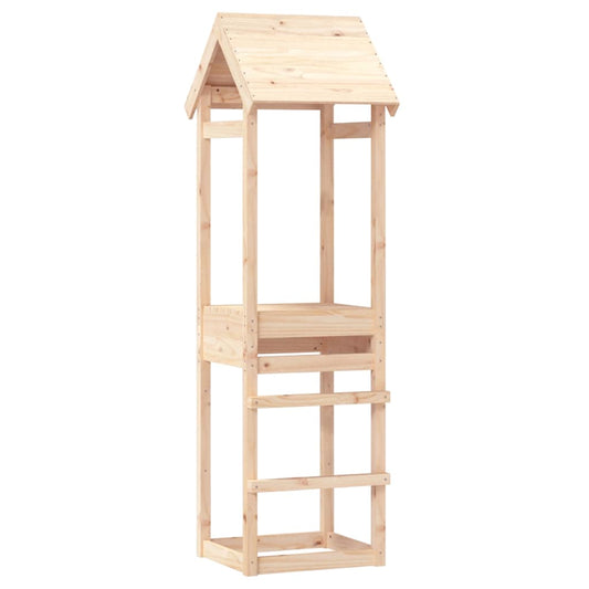 Play Tower | Natural Wood | Solid Pine Wood | Large | Durable
