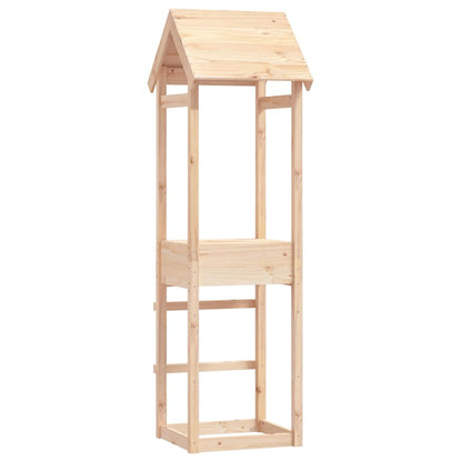 Play Tower | Natural Wood | Solid Pine Wood | Large | Durable