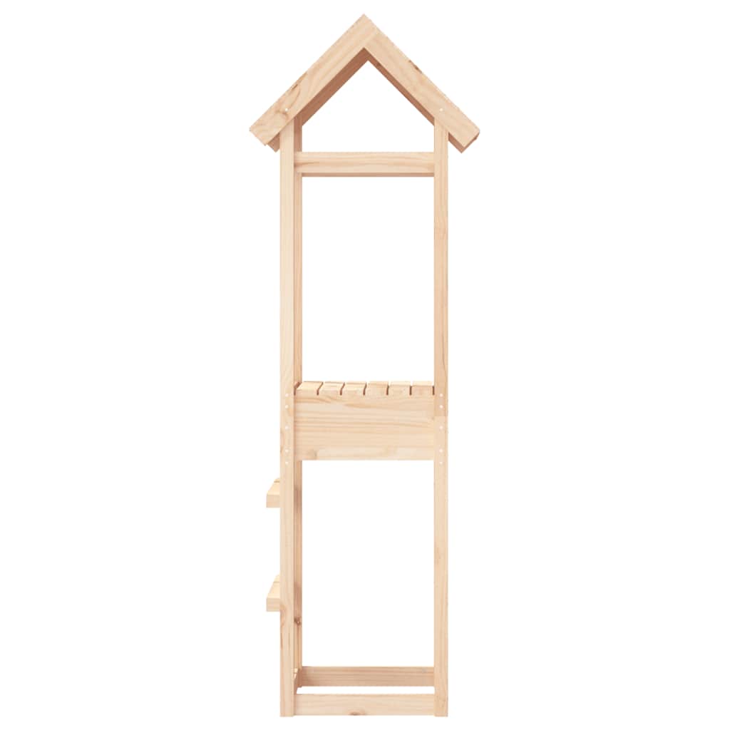 Play Tower | Natural Wood | Solid Pine Wood | Large | Durable