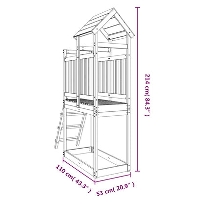 Outdoor Playset 53x110x214 cm Impregnated Wood Pine