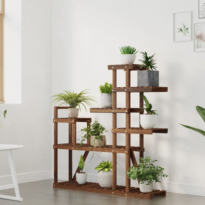 Flower Stand 110x25x111 cm Solid Wood Fir