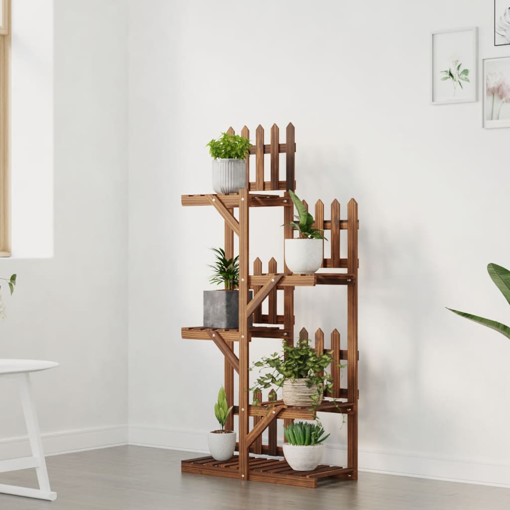 Flower Stand 60x25x130 cm Solid Wood Fir