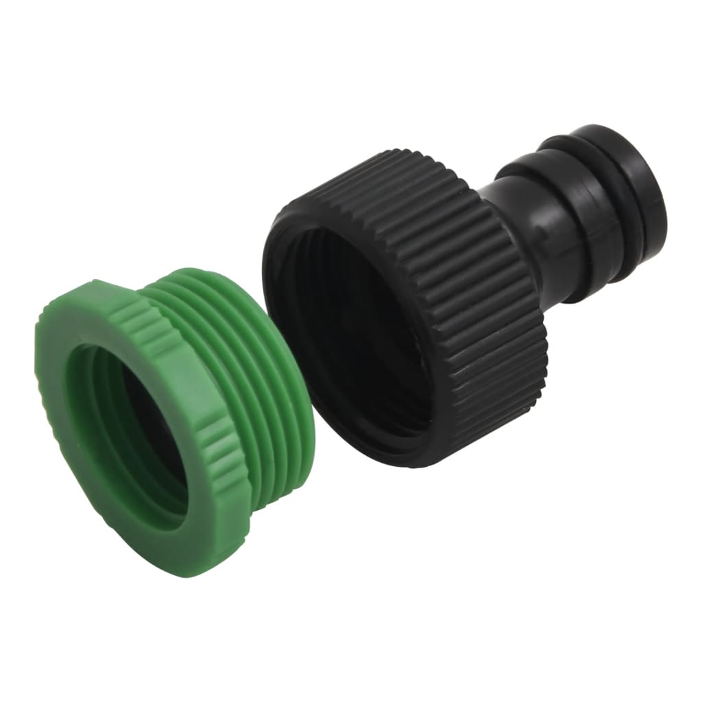 Garden Hose with Fitting Set Green 0.5" 50 m PVC
