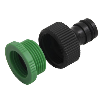 Garden Hose with Fitting Set Green 0.5" 100 m PVC