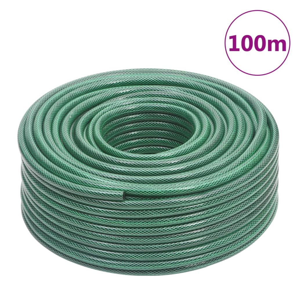 Garden Hose Green 0.5" 100 m PVC