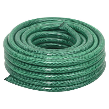Garden Hose with Fitting Set Green 0.75" 20 m PVC