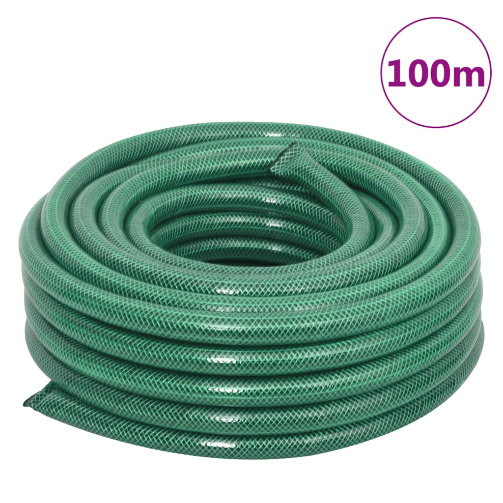 Garden Hose Green 0.75" 100 m PVC