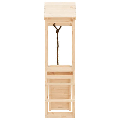 Playhouse | Natural Wood | Solid pine wood | Large | Durable | Playhouse