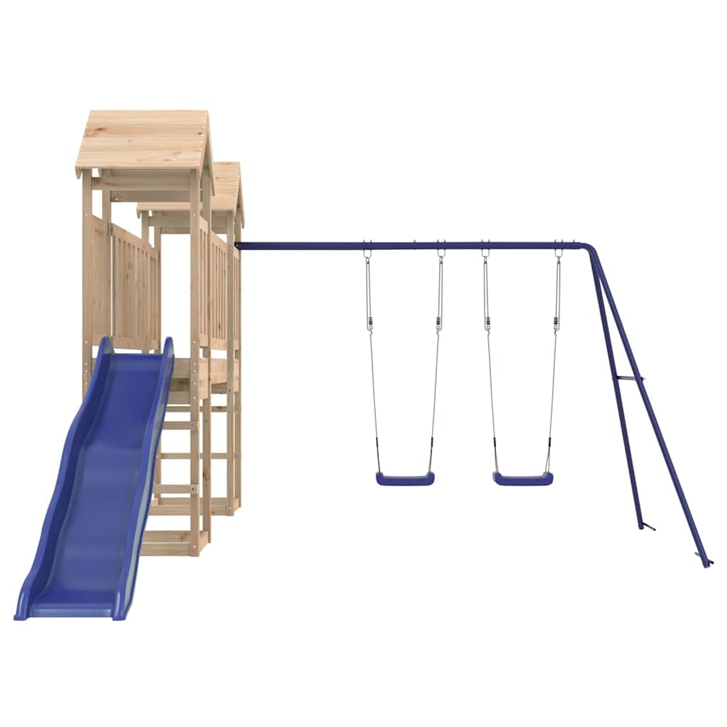 Outdoor Playset | Blue | Solid Pine Wood | Large | Durable | Playset